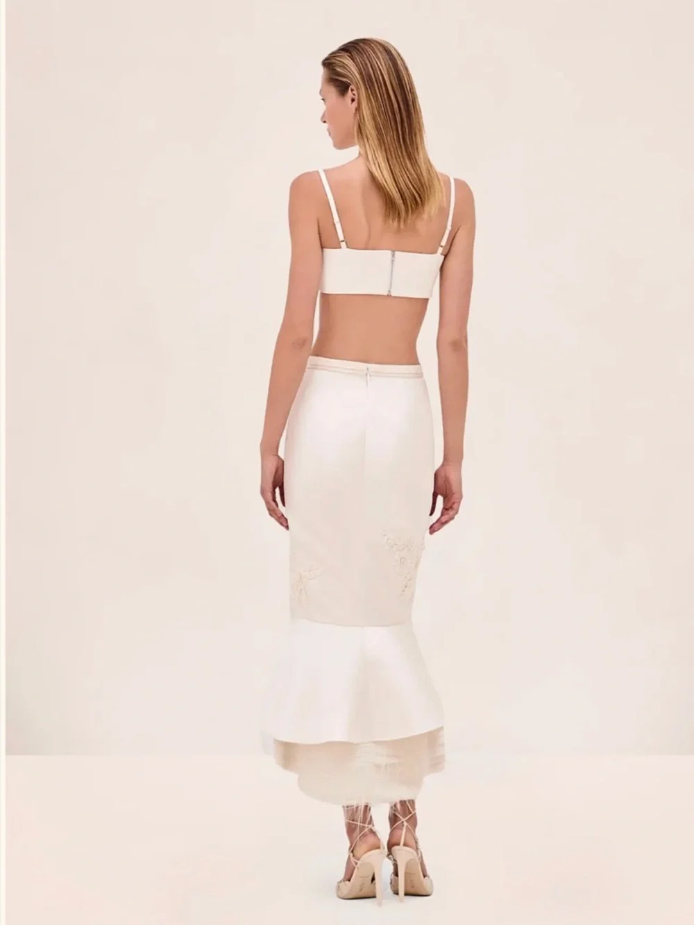 NEW Alexis Kiernan Skirt Off-White Size S